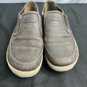 mens brown CLARKS Collection extreme comfort loafers US-9.5m,UK-8.5,EU-42.5